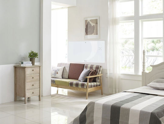 Geko Θερμοπομπός Δαπέδου 2500W με Ηλεκτρονικό Θερμοστάτη και WiFi Λευκός