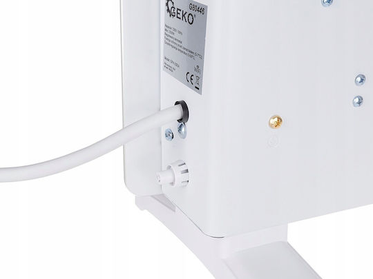 Geko Θερμοπομπός Δαπέδου 2500W με Ηλεκτρονικό Θερμοστάτη και WiFi Λευκός