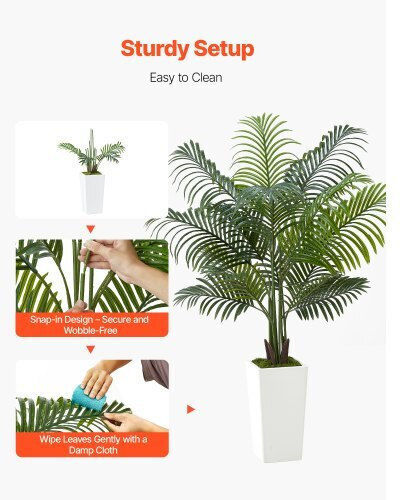 Arbore Artificial de Exterior Palmier White 152.4cm Vevor