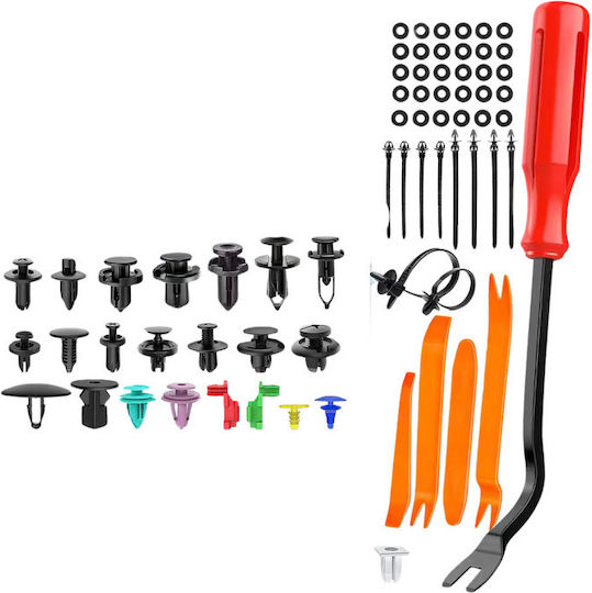 Lean Auto Fixing Clips Set Plastic 680 Pieces 23 Sizes Organizer Included Multicolor