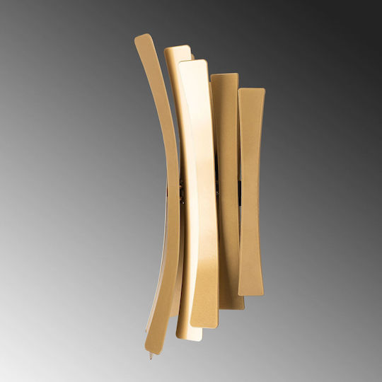Aithrio Modern Lumină de Perete cu Soclu E14 Auriu 17cm