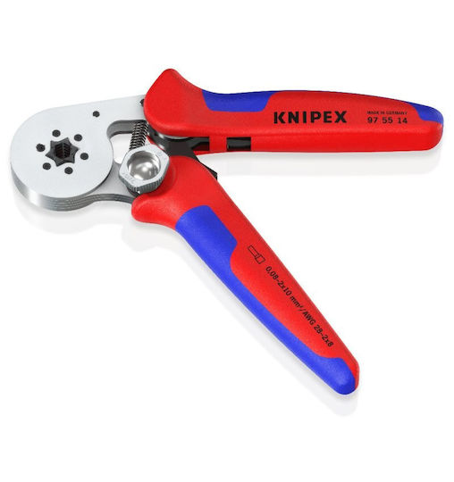 Knipex Πρέσα Ορειχάλκινων Ακροδεκτών Διατομής 0.08 - 16mm² με Μηχανισμό Καστάνιας