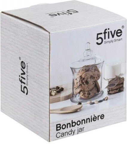 5Five Keksdose Glas Transparent 14x14x20cm 1Stück