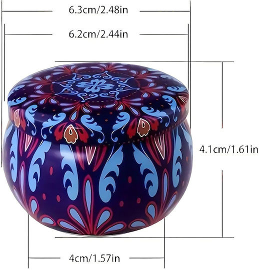 Extralink Aromatic Soy Candle in Metal Box with Cotton Scent 4 Pieces