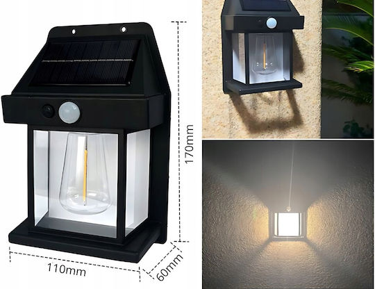 Verk Group Lampă Solară 1W 600lm cu Senzor de Mișcare și Fotocelulă