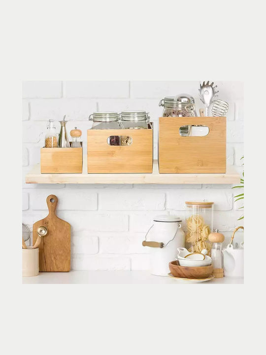 Estia Καλάθι Αποθήκευσης Bamboo 37x26x16.5cm