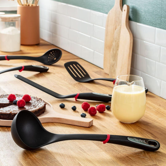 Tefal Ingenio Котлон Лъжица за Супа от Найлон Черна 40.4см