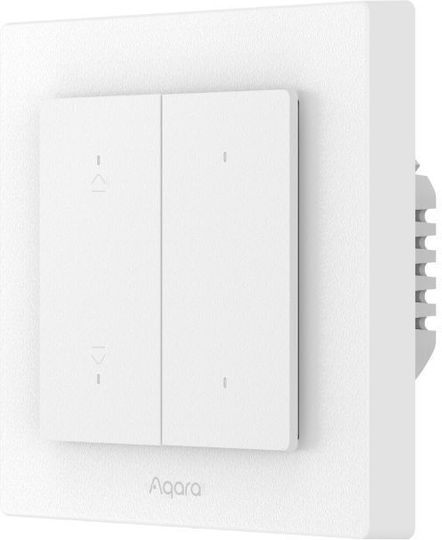 Aqara H2 Wall Switch Rolling Shutters Two-Way with Frame White