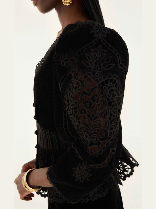 Damen Bluse Black