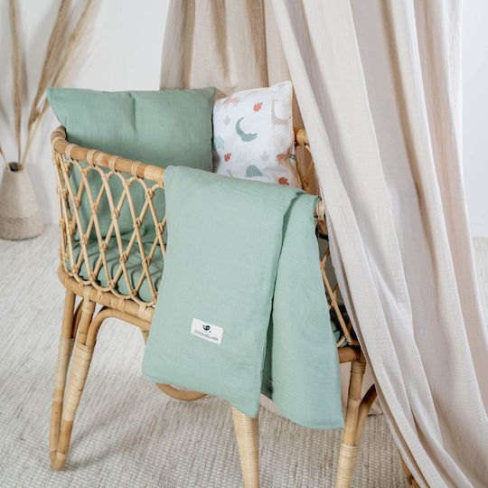 Julius Zöllner Baby Duvet Cover Set With Pillowcase Green 80x80cm