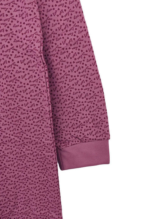 Ustyle Winter Women's Nightdress Purple