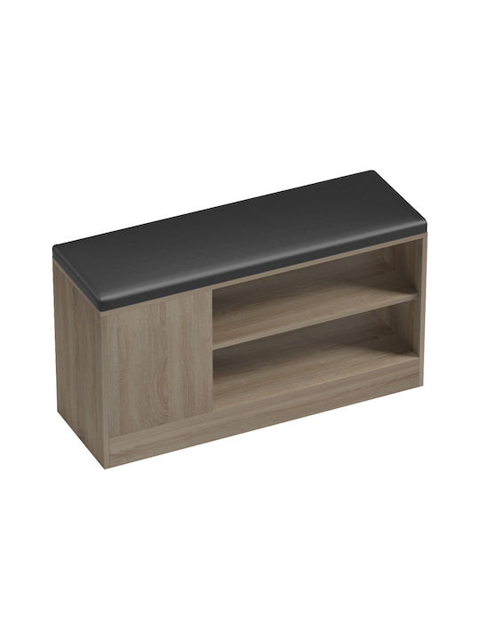 Holz Schuhschrank Deboule 90x30x46cm