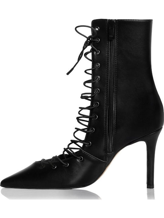 Leather Black High Heels