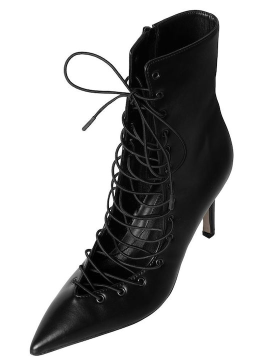Leather Black High Heels