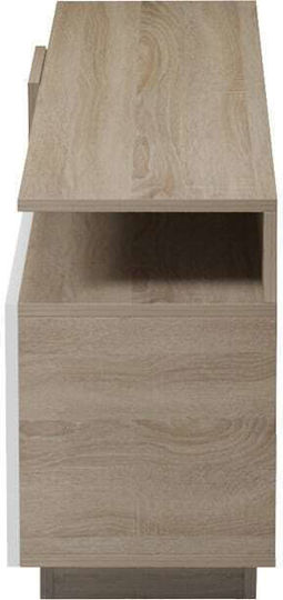 Μπουφές Vendora από Ξύλο Sonoma-λευκή 150x29.5x46.3cm