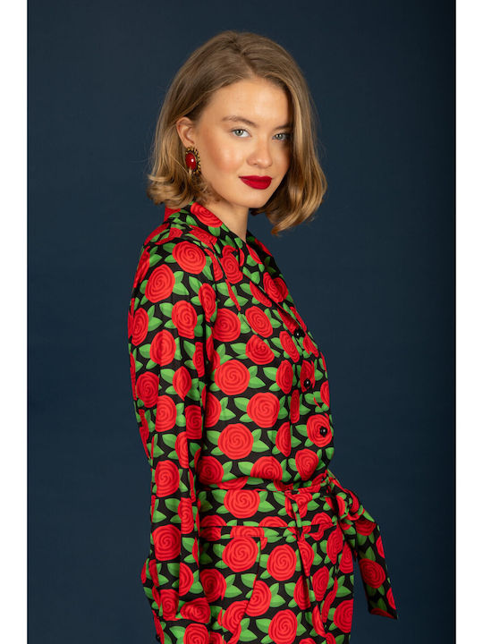 Women's Long Sleeve Shirt Red