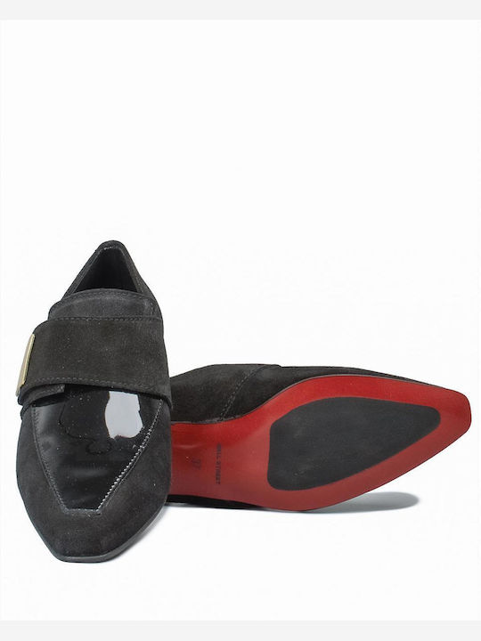 Δερμάτινα Γυναικεία Loafers σε Μαύρο Χρώμα