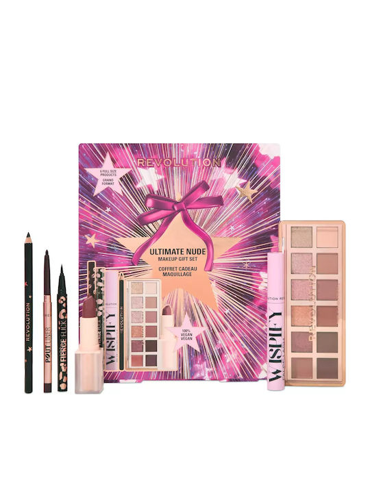 Revolution Beauty Ultimate Nude Σετ Μακιγιάζ για Μάτια & Χείλη Revolution Beauty Ultimate Nude Σετ Μακιγιάζ για Μάτια & Χείλη