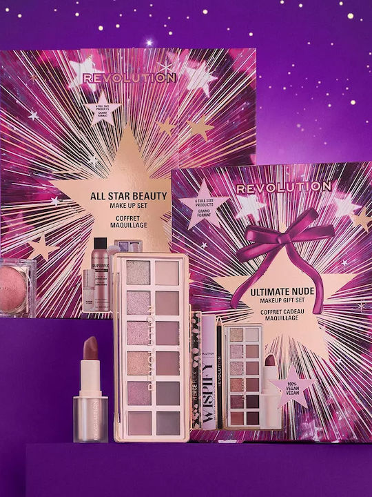 Revolution Beauty Ultimate Nude Сет за грим за Очи и Устни