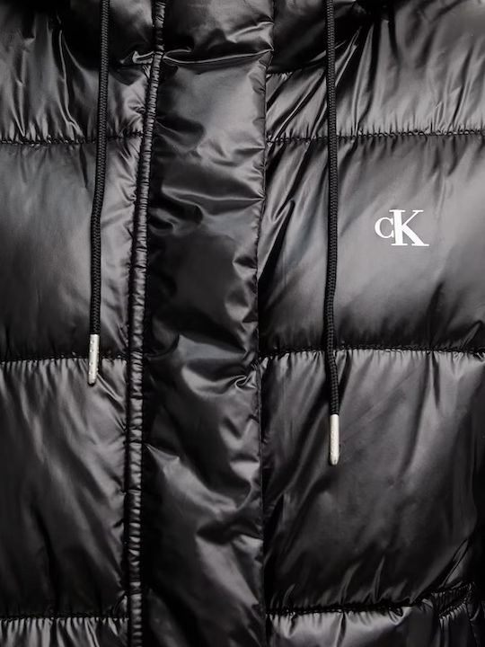 Women's Crop Lifestyle Jacket for Winter Black