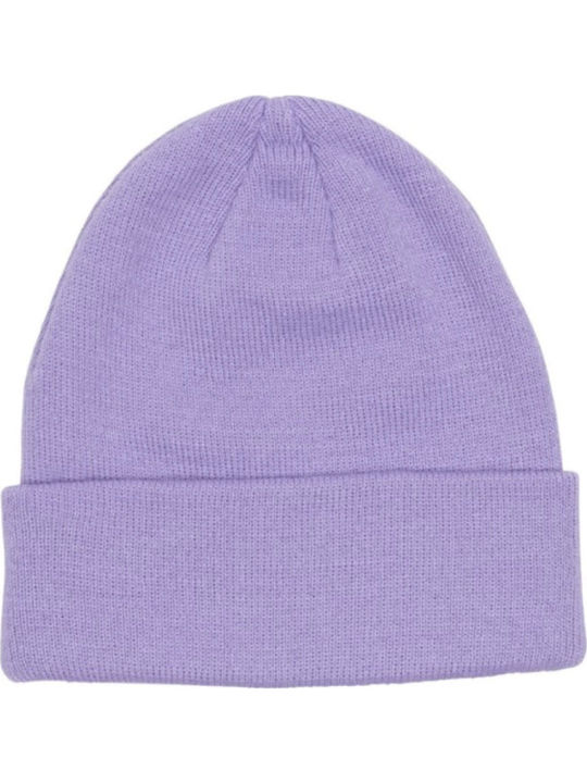 Beanie Unisex Σκούφος Πλεκτός σε Μωβ χρώμα