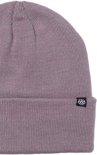 Beanie Unisex Beanie Knitted in Purple color