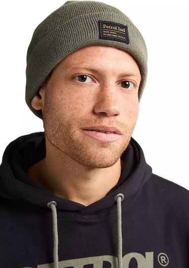 Beanie Beanie Knitted in Khaki color