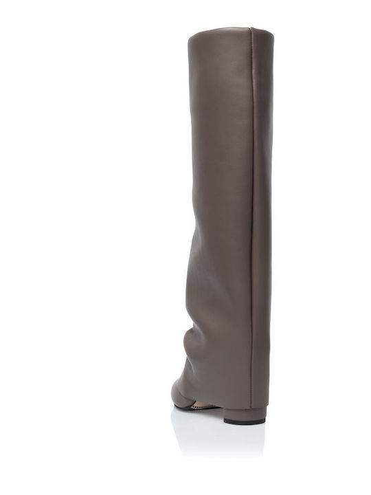 High Heel Women's Boots Gray