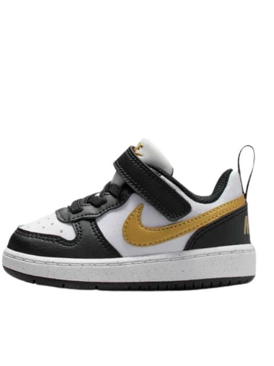 Court Borough Low Παιδικά Sneakers με Σκρατς Μαύρα