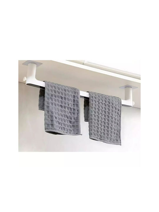 Verk Group Single Wall-Mounted Bathroom Rail Silver