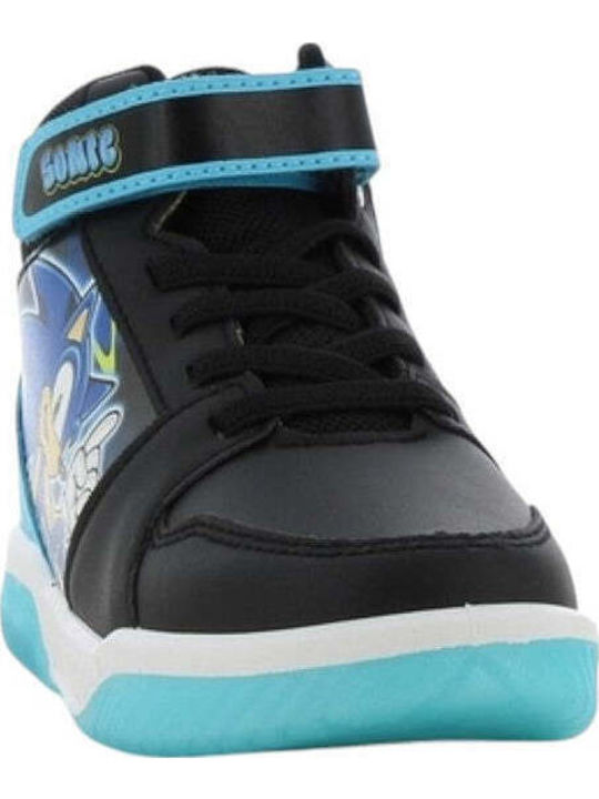 Sonic Kids Sneakers High Anatomic with Scratch & Lights Black