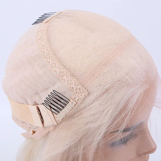 Hair Duty Wig with Natural Hair in Light Blonde Color 50cm