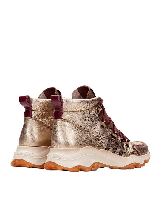 Adidași Tip Botine Aurii Pentru Femei