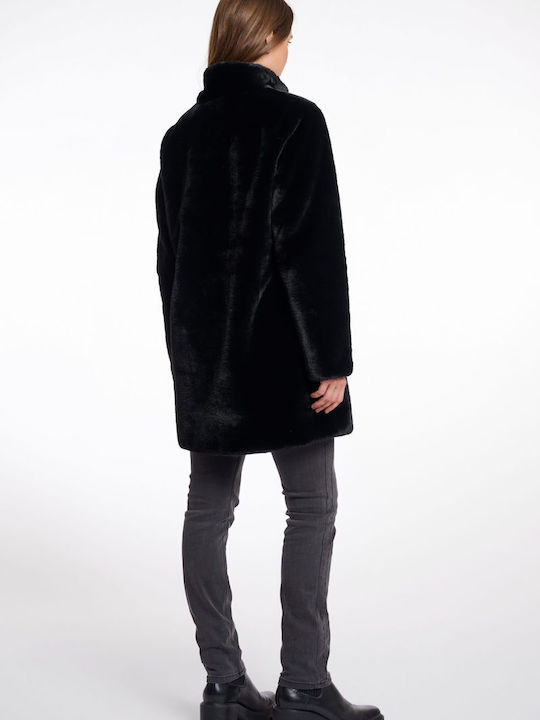 “nonna” Women's Short Fur Black