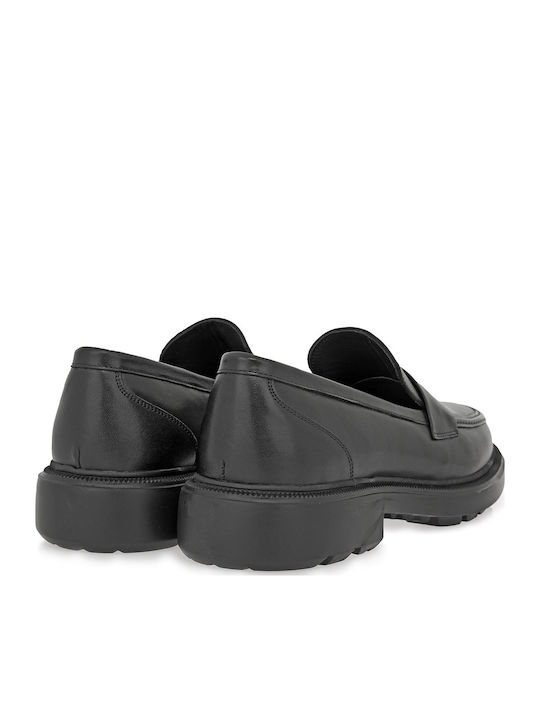 Men's Leather Loafers Black