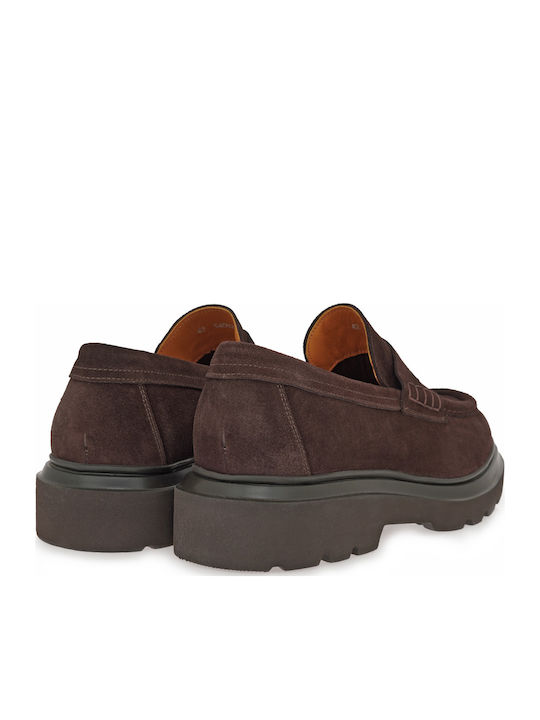 Men's Suede Loafers Brown