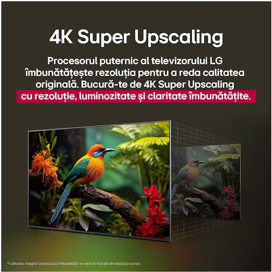 LG Smart Τηλεόραση 65" 4K UHD QNED QNED80A HDR (2025) 65QNED80A3A