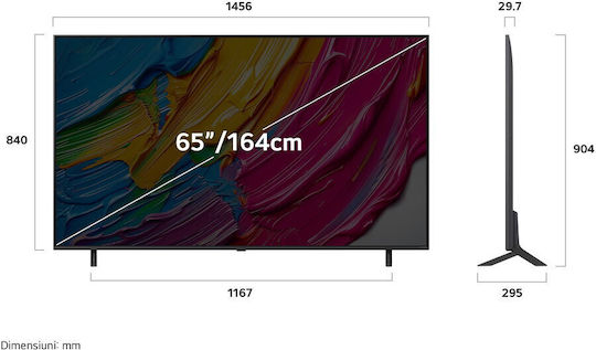 LG Smart Τηλεόραση 65" 4K UHD QNED QNED80A HDR (2025) 65QNED80A3A