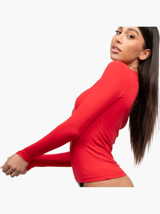 Women's Long Sleeve T-Shirt Red