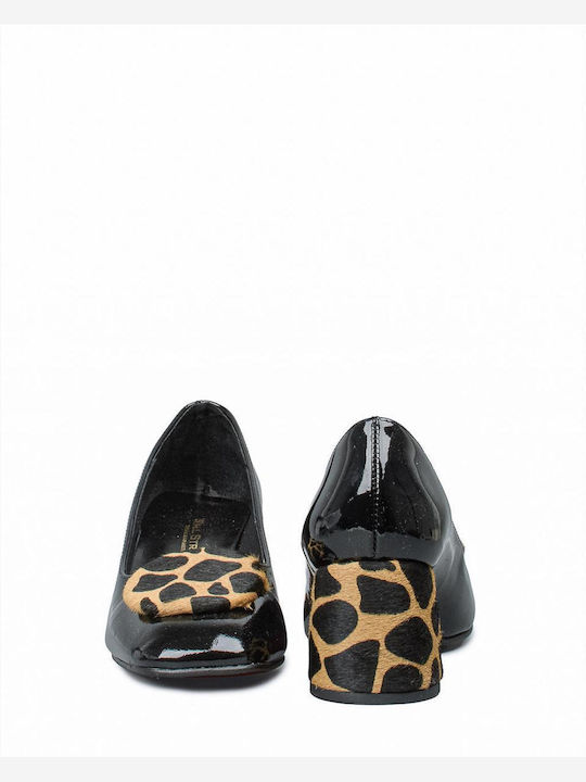 Leather Leopard Heels Animal Print