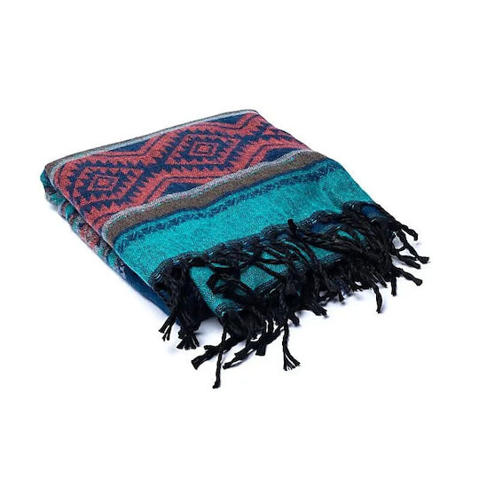Ocean Meditation Shawl Bohemian Made In Nepal 200x100cm Meditation Blanket