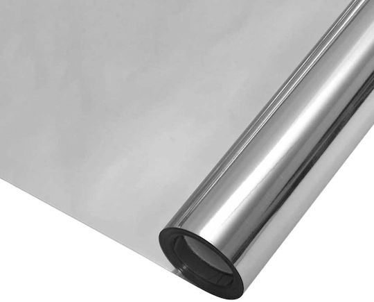 vidaXL Αυτοκόλλητο 90cm x 10m Ασημί 3394733 1τμχ