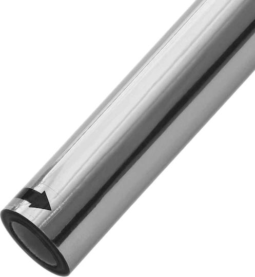 vidaXL Αυτοκόλλητο 90cm x 10m Ασημί 3394733 1τμχ