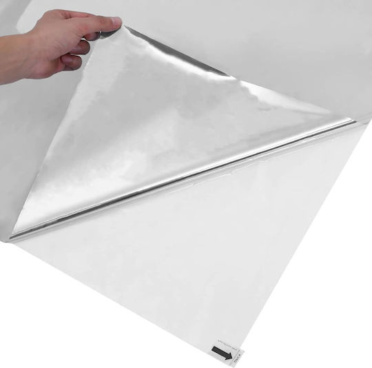 vidaXL Aufkleber 90cm x 20m Silver 3394734 1Stück