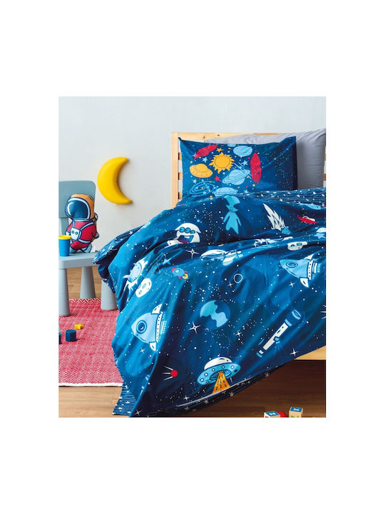 Kentia Kinderdecke Einzel Versus Sirius Blue 160x240cm
