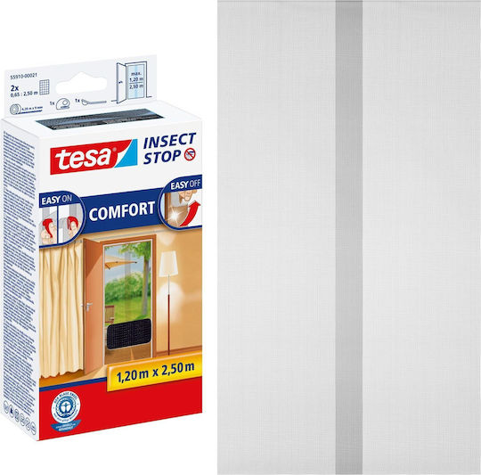 Tesa Σίτα Πόρτας με Σκρατς Σταθερή Μαύρη 250x120cm