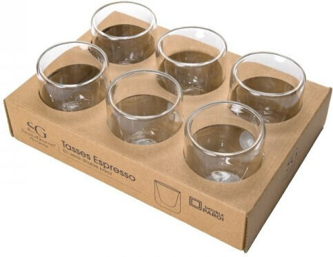 Atmosphera Φλιτζάνι Espresso Γυάλινο Διάφανο 80ml