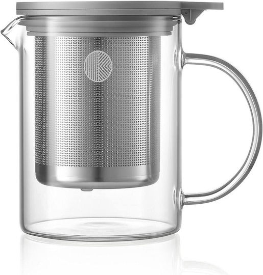 Buydeem Τσαγιέρα με Φίλτρο Γυάλινη 500ml