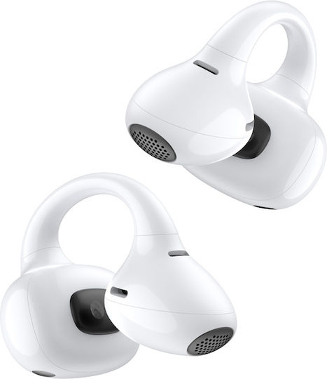 Edifier LolliClip Open Ear Bluetooth Handsfree Ακουστικά με Αντοχή στον Ιδρώτα και Θήκη Φόρτισης Λευκά
