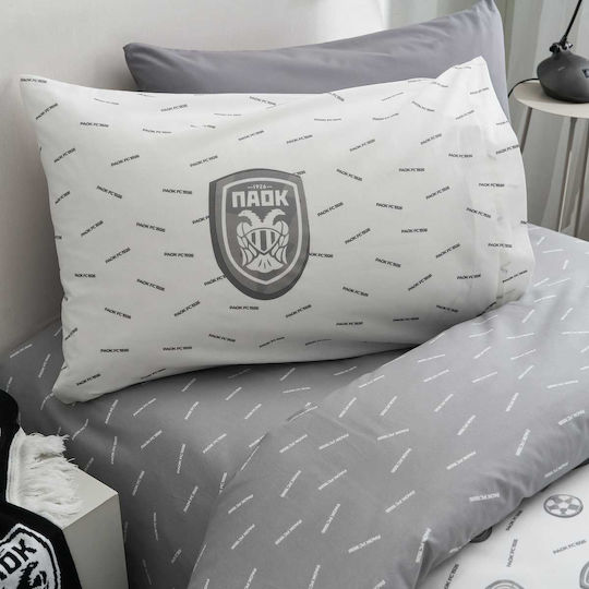 Vesta Home Set Kids Duvet Cover Single with Pillowcase Gray 170x240cm